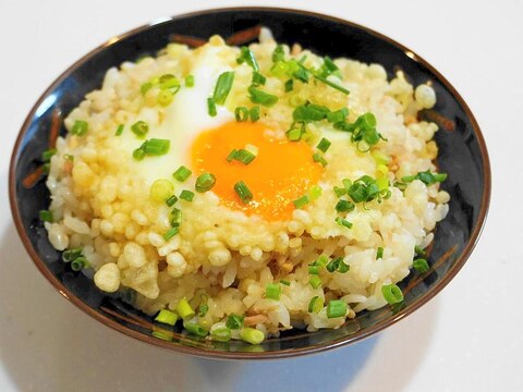 買物に行けない時＆給料前に！天かすツナ玉丼